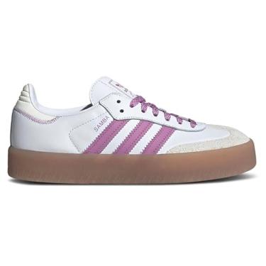 Imagem de Adidas Sambae Tênis feminino (branco e roxo, 34), Branco, roxo, 34