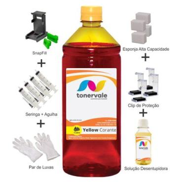 Imagem de Tinta Para Canon MG3610 CL-141 Yellow 1 Litro Linha Platinum - Toner V
