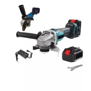 Imagem de Esmerilhadeira Lixadeira 125 mm Com Bateria Recarregável 26v - IT-BLUE