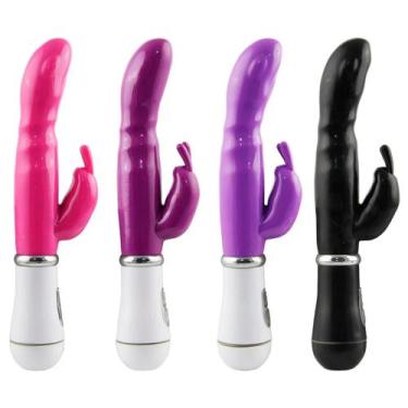 Imagem de Vibrador Silicone Rabbit 8 Vibrações Usb - sexy import, Preto