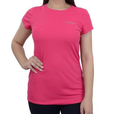 Imagem de Camiseta Feminina Columbia MC Neblina Rosa - 3204, M