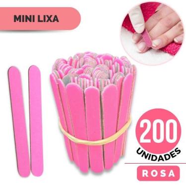 Imagem de 200 Lixas de Unha Mini Descartáveis Manicure Pedicure Profissional 8 c