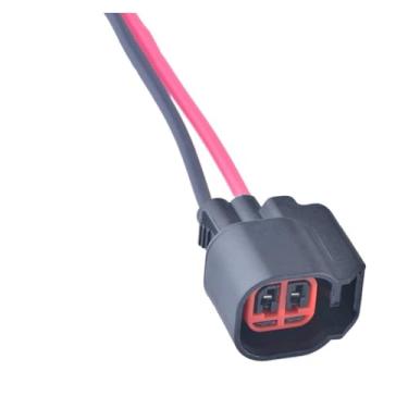 Imagem de Conector à prova d'água para automóvel, 2 pinos, se/nsor/s abs, plugue de ar condicionado, plugue injetor de combustível E-5646 6u2z-14s411-ga(With wires)