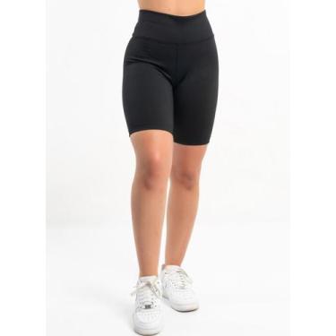Imagem de Bermuda Ciclista Feminina Fitness Suplex Cintura Alta - Remanescentes,