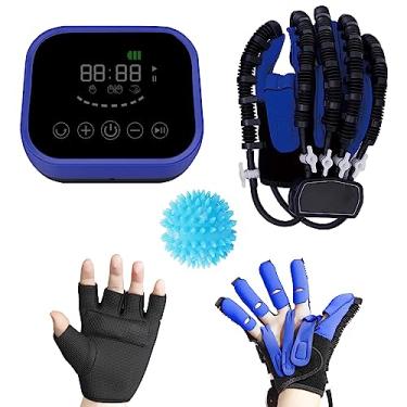 Imagem de YEUNTANH Luvas De Robô De Reabilitação Para Pacientes De Hemiplegia Avc,Treinamento De Recuperação De Dedos E Mãos Equipamento De Reabilitação Mão Exercitadora Auxilia Luva Robótica (Large, Mão direita)