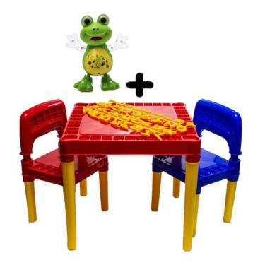 Imagem de Kit Infantil Mesa Didática Tritec + Brinquedo Sapo Dançante - Tritec e