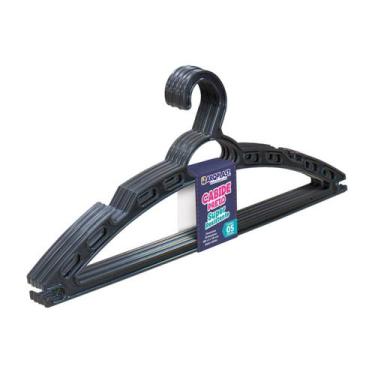 Imagem de Cabide Preto Super Resistente C/05Pçs 40x16cm 25729 Arqplast