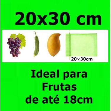 Imagem de 30 Saquinho organza protegue fruta no pé 20x30 cm ecologica - OKABOX