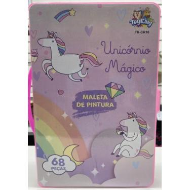 Imagem de Maleta de pintura com 68 peças unicórnio - Toyking