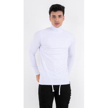 Imagem de Cacharrel Masculina Canelada Gola Alta Manga Longa Rolê Slim - Conexão