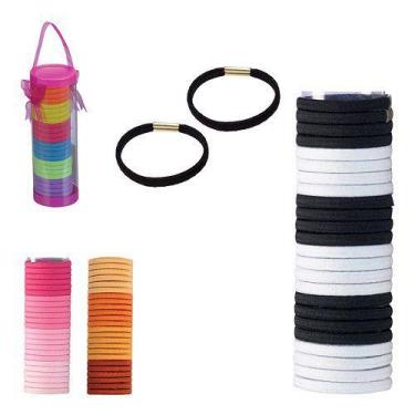 Imagem de Kit 72 Unidades Elástico De Cabelo Feminino Rabico De Cabelo - Art Bea