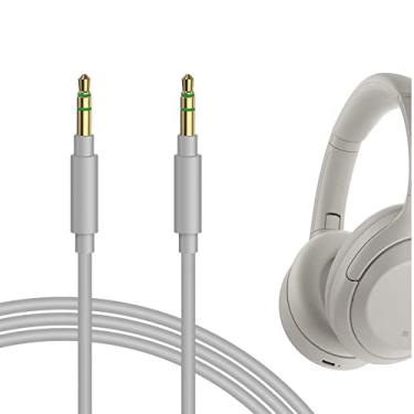 Imagem de Geekria Cabo de áudio compatível com fones de ouvido Sony ULT WEAR, WH-1000XM5/1000XM4, WH-XB920N/910N, WH-CH700N, INZONE H5, 1/8" (3,5 mm) a 3,5 mm cabo estéreo de substituição (1,2 m)