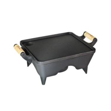 Imagem de Rechaud De Ferro Fundido Chapa Lisa 1 Chama - Fundição Santana