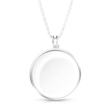 Imagem de Lupa de colar monóculo 5X, fantasia de cavalheiro de Halloween para monóculo de 1920 com corrente longa de 91 cm para fantasia de Halloween, cosplay, leitura, joias (prata)