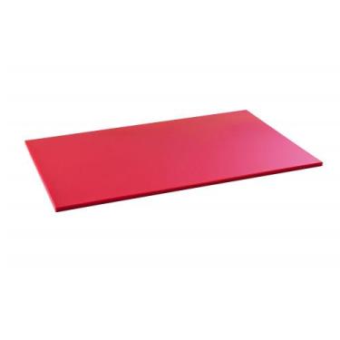 Imagem de Tabua de Corte LISA em polietileno - vermelha - 50 x30 - Cheff plast, 