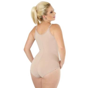 Imagem de Cinta Modeladora Modelo Body  Busto pre moldado - Corpo Pele, Preto, P