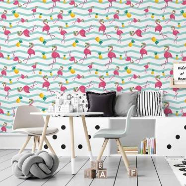 Imagem de Papel de Parede Adesivo Chevron Flamingo N03006 0,58X2,5M - Adesivo BR