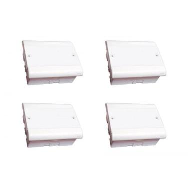 Imagem de Kit C/4 - Caixa Passagem Pvc Perlex Embutir 18X22X08   3908