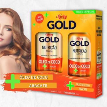 Imagem de Kit Niely Gold Shampoo e Condicionador Diversos, Nutrição mágica