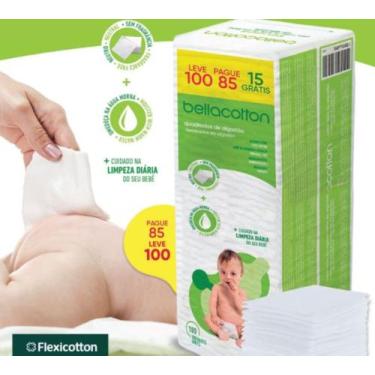 Imagem de Algodao Quadrado Bellacotton Bebe 100 unidades