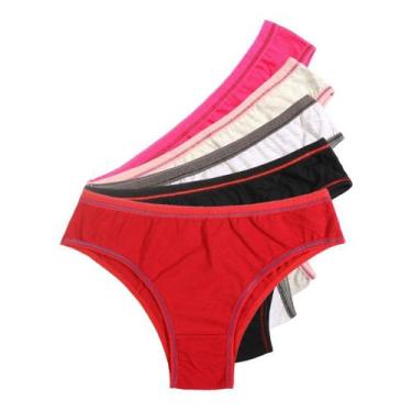 Imagem de Kit 5 Calcinhas Feminina Biquíni Modal Macia Sexy Revenda - Manú, P ( 