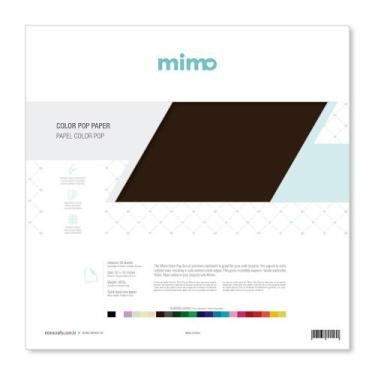 Imagem de Papel Color Pop Marrom Café Mimo - 30,5 x 30,5 cm - 180 gr - 25 unds