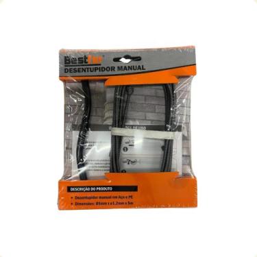 Imagem de Desentupidor 5 Metros Manual Tubulação Cano Esgoto Calha Pia Pratico B