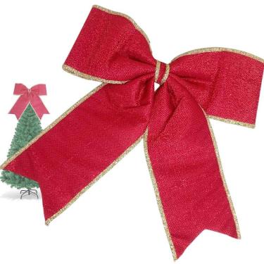 Imagem de Laço Natal Enfeite Enorme Natalino Porta Arvore Janela Casa Guirlanda Loja Predio Hall Entrada Festa