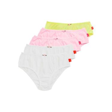 Imagem de Kit com 5 Calcinhas Infantil Sanny 212830, Amarelo, 14