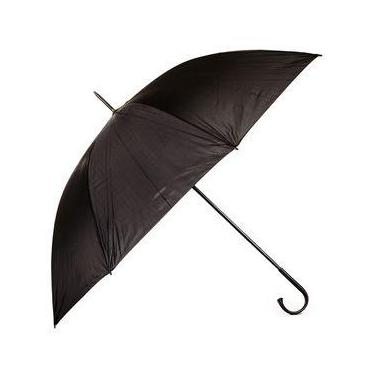 Imagem de Guarda chuva / sombrinha 8 varetas dupla manual preto curvo - YARA ELE