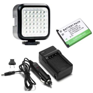 Imagem de Kit Iluminador de LED Profissional LED-VL009 + Bateria Li-40B + Carreg