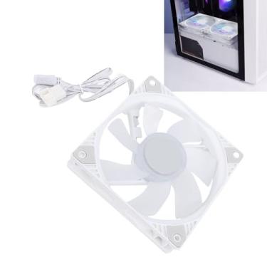 Imagem de Ventilador de Gabinete de 120 Mm, Ventilador de PC 4PIN PWM 5V Com Sete Lâminas de Ventilador de Alta Pressão, Ventilador de Gabinete de Computador de Baixo Ruído de 1500 RPM Com
