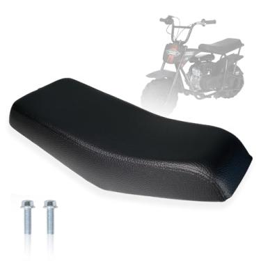 Imagem de JMCHstore Novo assento atualizado para monster mega moto mmb80 80cc mmb105 105cc, para coleman realtree rb100 rt100 mini peças de reposição de almofada de bicicleta (preto)