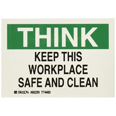 Imagem de Brady 86299 Etiqueta de máquina/equipamento, 8 cm de altura