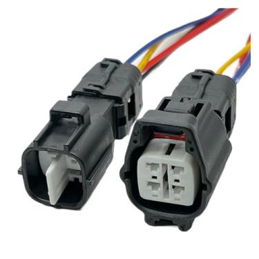 Imagem de 4 Pinos Soma/&itomo Carro Ts Pedal Traseiro Se/nsor/s De Oxigênio Plug Cablagem Conector Fêmea Masculino Para 6188-0472 6189-0685(Female and Male)