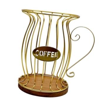 Imagem de Cesta porta-filtro de café, organizador de rack de armazenamento de papel para filtro de café, suporte para cápsulas de café para doméstica,
