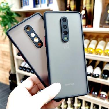Imagem de Capa de armadura à prova de choque para Oneplus 9 Pro 9R 6t 7 7t 8 Pro 8T Nord N10 Nord CE 2 5G Moldura de silicone capa dura transparente, preta, para Nord N10 5G