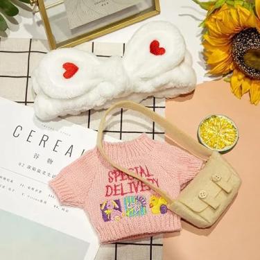 Imagem de Roupa para Paper Duck Lalafanfan | Kit Roupa e Acessório Lalafanfan Pato de Pelúcia Amarelo | Roupa Pato de Pelúcia (Conjunto 14)