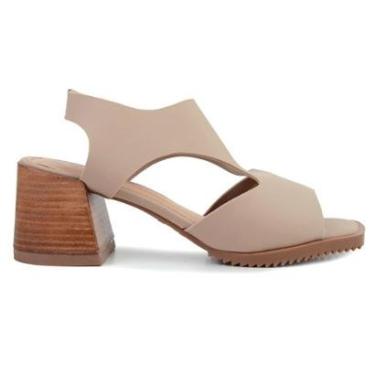Imagem de Sandália Feminina Mezzo Punto Lycra Skin Bege - 348002SF-Feminino