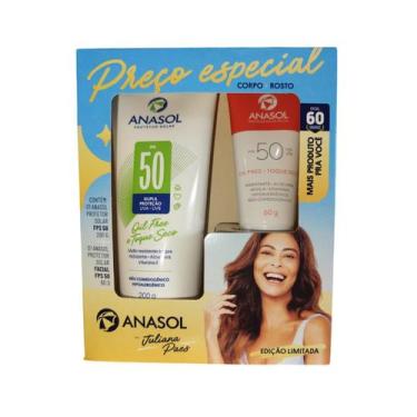 Imagem de Kit Protetor Solar FPS 50 Corporal 200g + Facial 60g- Anasol