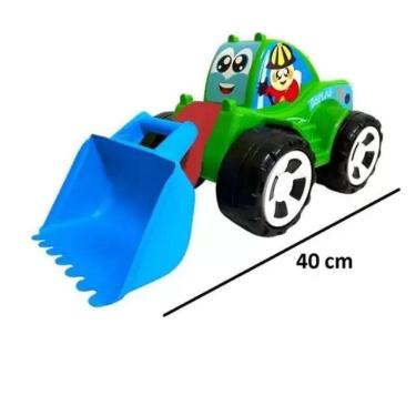 Imagem de Brinquedo Trator Truck Pá Carregadeira Articulada