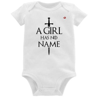 Imagem de Body Bebê A girl has no name - Foca na Moda, Branco, M