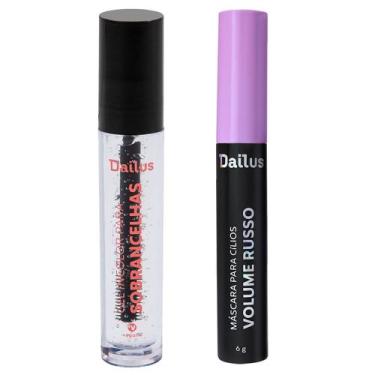 Imagem de Dailus Kit - Máscara de Cílios + Gel Incolor para Sobrancelhas, Kit