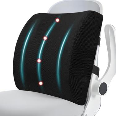 Imagem de Encosto Lombar, Almofada Lombar, Apoio Lombar, Encosto Lombar para Cadeira, Apoio Lombar Ergonômico Corretor Postural Suporte Ortopédico Confortável, Apoio Lombar Cadeira Escritório