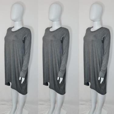 Imagem de Vestido Mullet Manga Longa - nascimentomodas2020, Cinza, GG