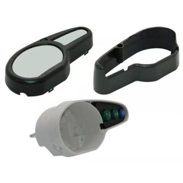 Imagem de Kit 03 Peças Carcaça do Painel Inferior/superior Moto Xtz K/E/XK/XE - 