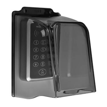 Imagem de Campainha de plástico capa de chuva, campainha de plástico transparente, proteção à prova d'água, acessório de controle de acesso para acesso à porta/máquina de comparecimento/campainha (cinza)