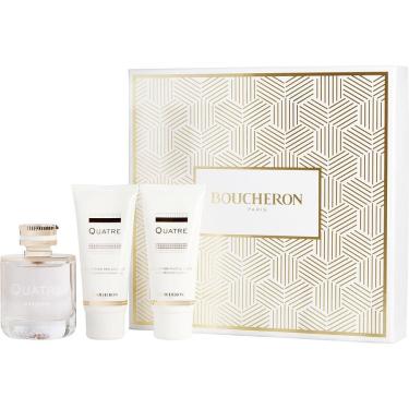 Imagem de Perfume Feminino Boucheron Quatre EDP Spray 100 Ml&Loção Corporal Gel Banho