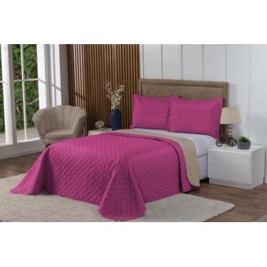 Imagem de Kit Cobre Leito 3 Peças Tamanho Casal Queen Modelo Dupla Face - Arco Í