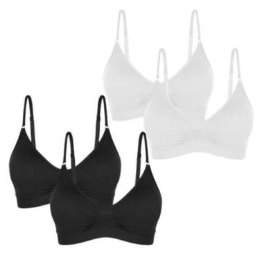 Imagem de Kit 4 Sutiãs Lupo Loba Original Sem Costura Com Bojo Removível Reforça